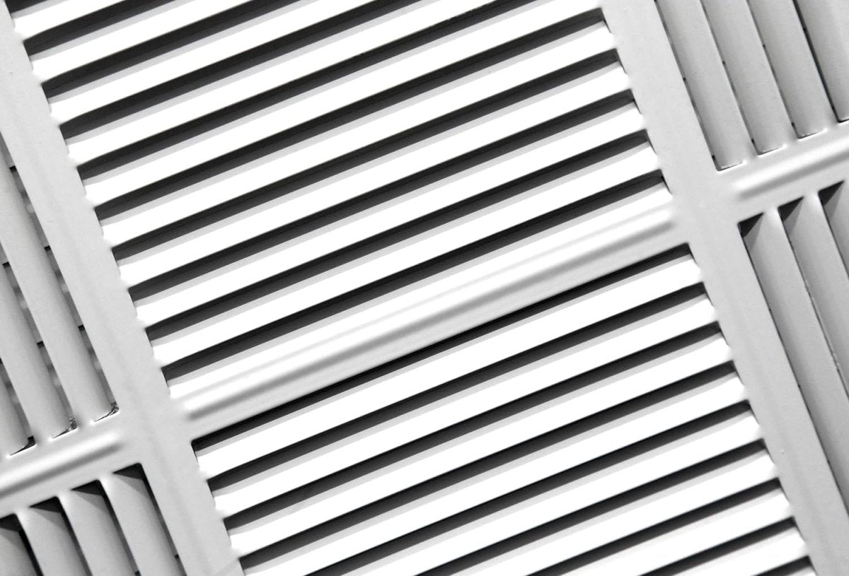 10" X 10" 3 - Way Air Supply Grille – Steel HVAC Vent Cover with Damper, Wall/Ceiling Register, White - HVAC PremiumG10103WY FBA