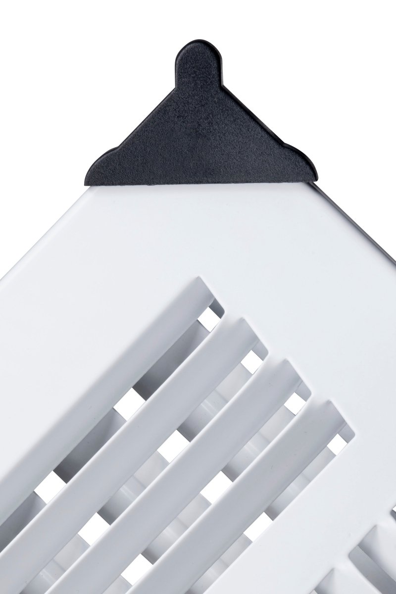 12" X 10" 3 - Way Air Supply Grille – Steel HVAC Vent Cover with Damper, Wall/Ceiling Register, White - HVAC PremiumG1210W3 HP