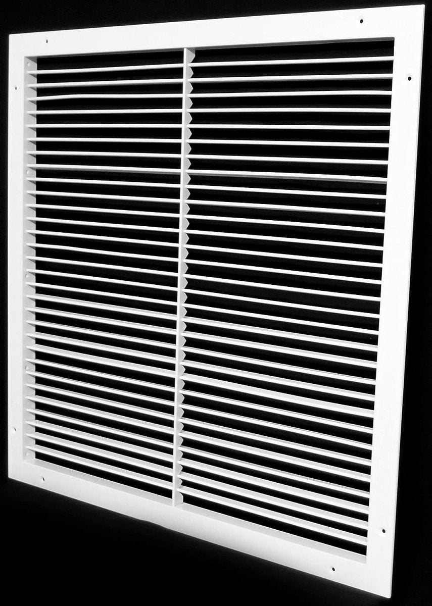 12"w X 18"h Aluminum Adjustable Return/Supply HVAC Air Grille - FULL CONTROL HORIZONTAL AIRFLOW DIRECTION - HVAC PremiumRGADJ - 1218