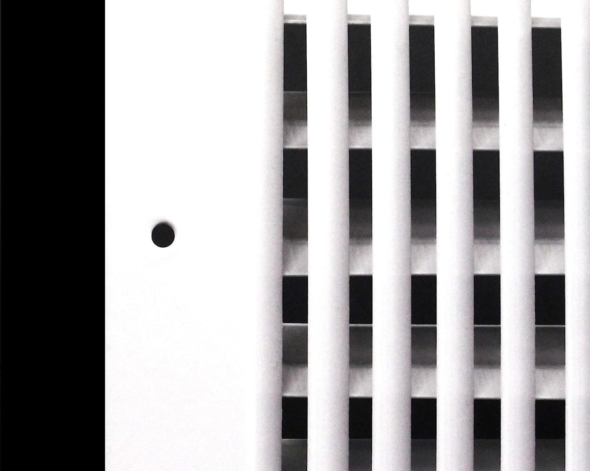 20" X 8" 2 - Way Air Supply Grille – Steel HVAC Vent Cover with Damper, Wall/Ceiling Register, White - HVAC PremiumG208W2V HP - 1