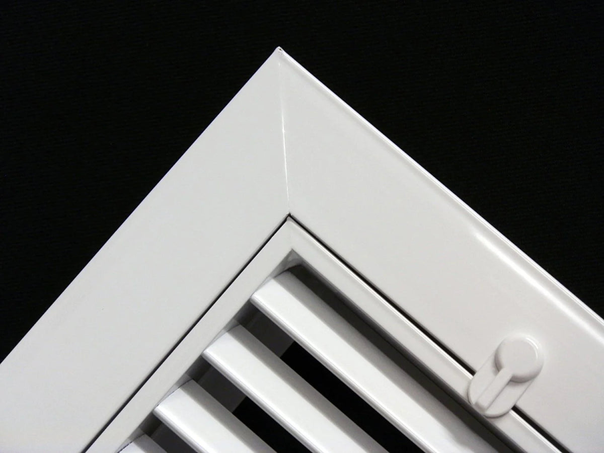 24" X 24" ALUMINUM RETURN FILTER GRILLE FOR 1" FILTER - EASY AIR FLOW - LINEAR BAR GRILLES - HVAC PremiumRFG2424AL FBA