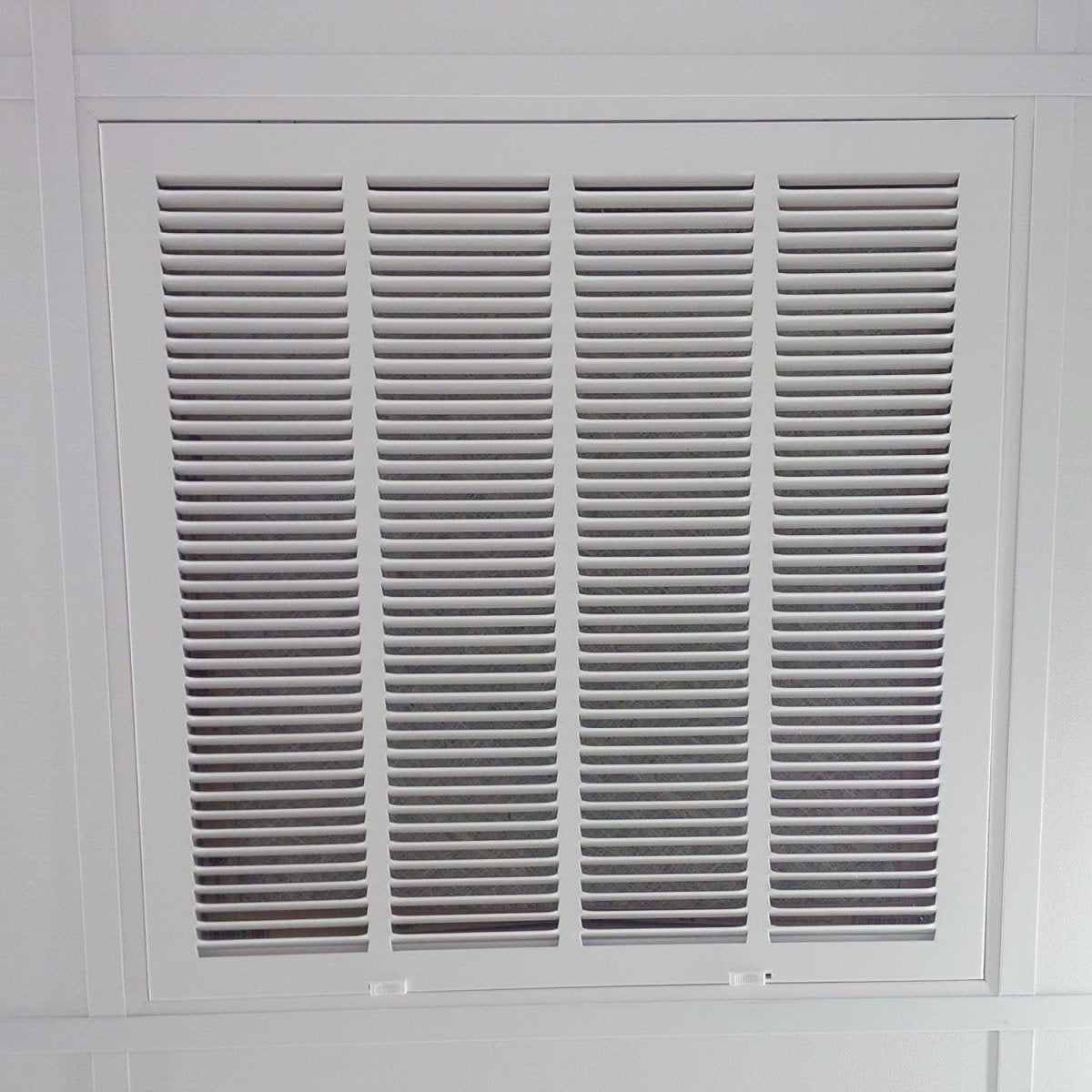 24" x 24" RETURN FILTER GRILLE for Drop Ceiling - Uses 20" x 20" Filter - Easy Access Door & Latch To Filter - HVAC PremiumRFG2020LAYIN FBA
