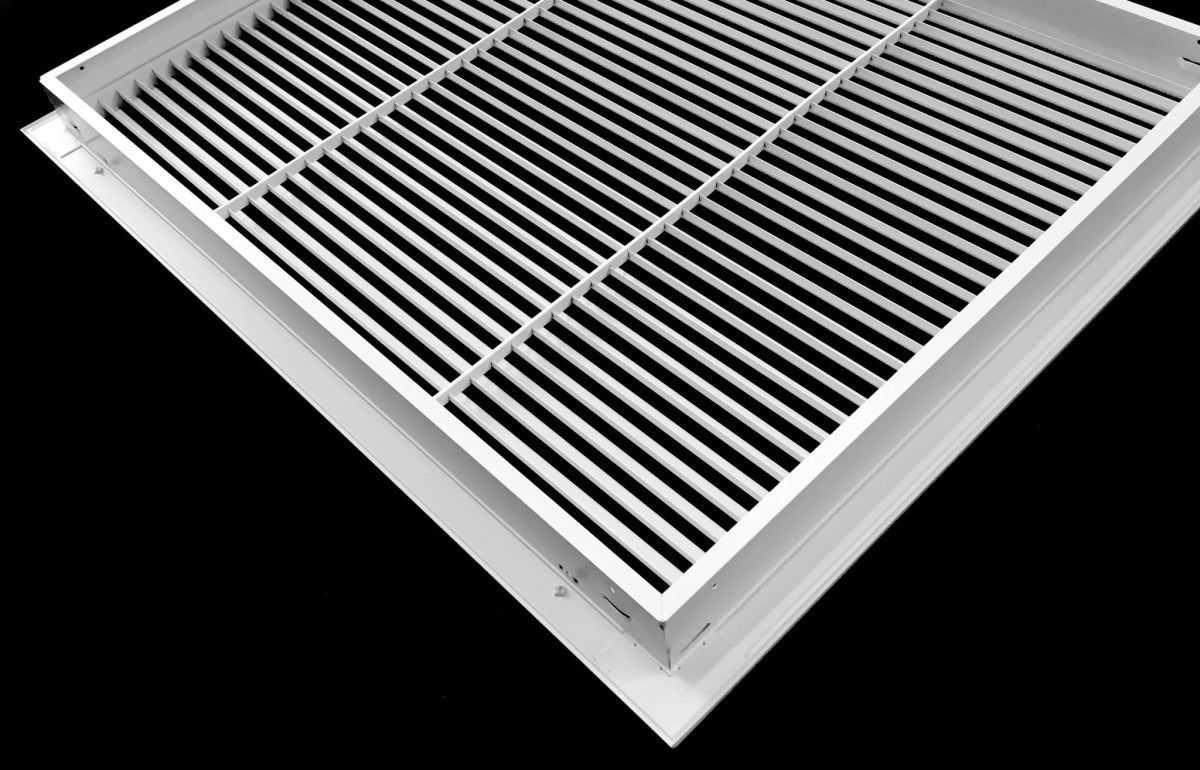 48" X 24" ALUMINUM RETURN FILTER GRILLE FOR 1" FILTER - EASY AIR FLOW - LINEAR BAR GRILLES - HVAC PremiumRFG4824AL FBA