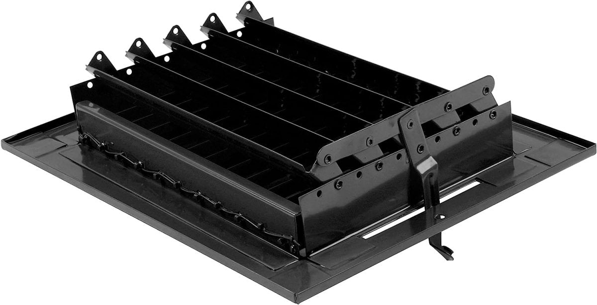 8" X 6" ADJUSTABLE AIR SUPPLY DIFFUSER - HVAC Vent Duct Cover Sidewall or Ceiling - Black - HVAC PremiumSV86 Black