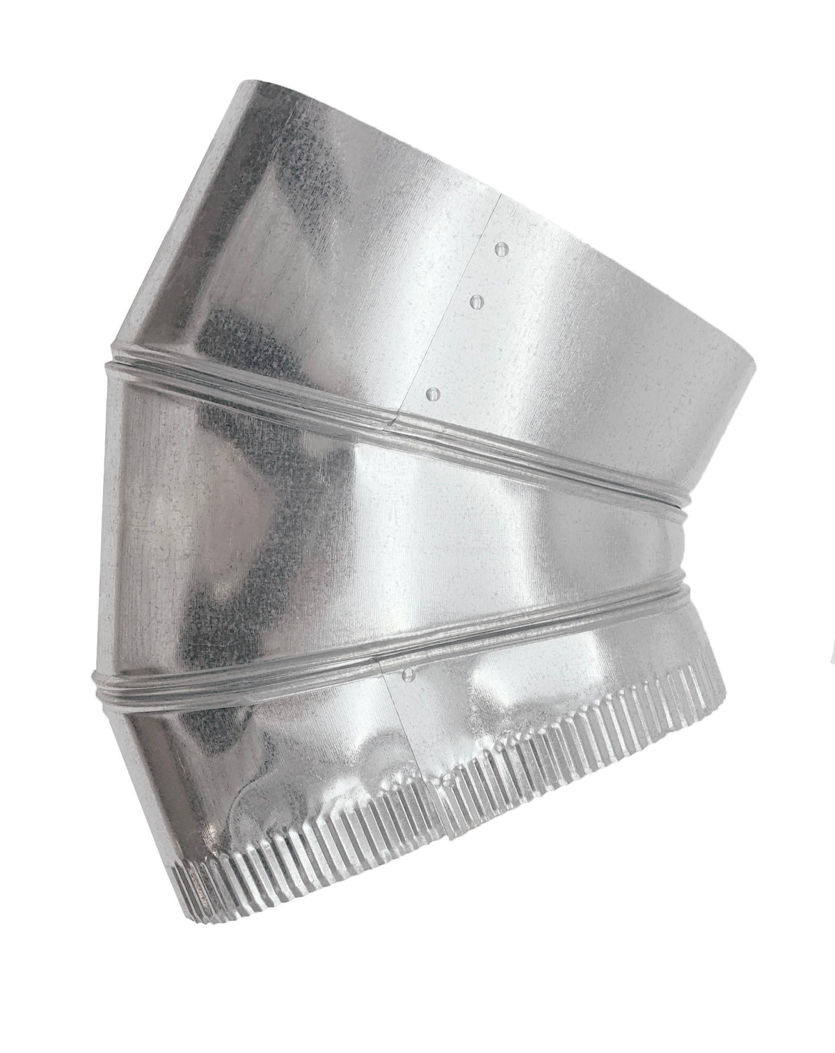 Flat Elbow Transition - 6&quot; Sheet Metal 45-Degree Oval Flat Duct Angle - is Compatible with Duct 6&quot;