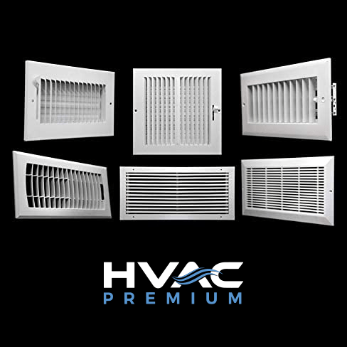 10" x 2" Toe Space Grille - HVAC Vent Cover - Black - HVAC PremiumTSG210BL
