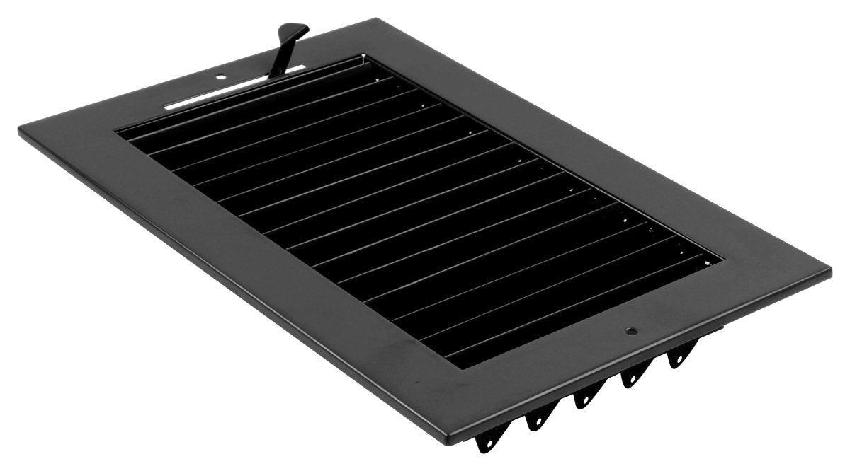10" X 6" ADJUSTABLE AIR SUPPLY DIFFUSER - HVAC Vent Duct Cover Sidewall or Ceiling - HVAC PremiumSV106 Black