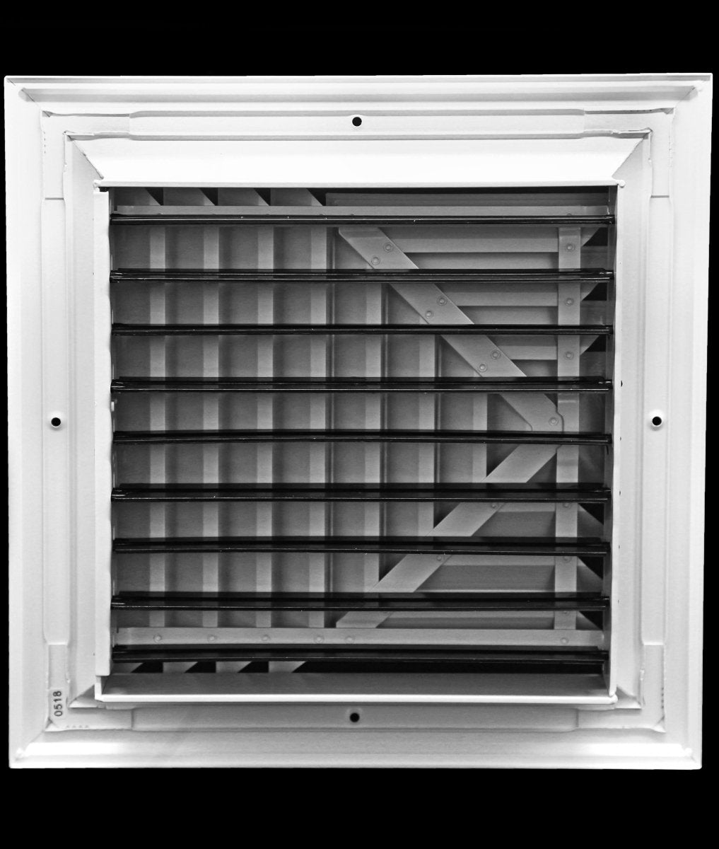 12" x 12" 3 - WAY SUPPLY GRILLE - DUCT COVER & DIFFUSER - LOW NOISE - For Ceiling - With Opposing Damper Blades - HVAC PremiumV12123 FBA