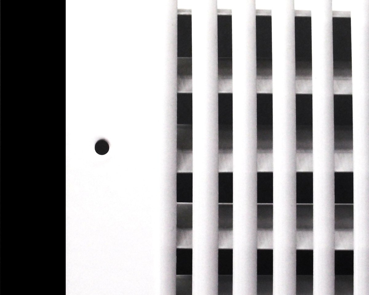 16" X 8" 1 - Way Air Supply Grille – Steel HVAC Vent Cover with Damper, Wall/Ceiling Register, White - HVAC PremiumG168W1 HP