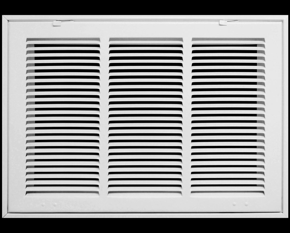 18&quot; X 12&quot; Steel Return Air Filter Grille for 1&quot; Filter - Fixed Hinged - [Outer Dimensions: 20 5/8&quot; X 14 5/8&quot;]