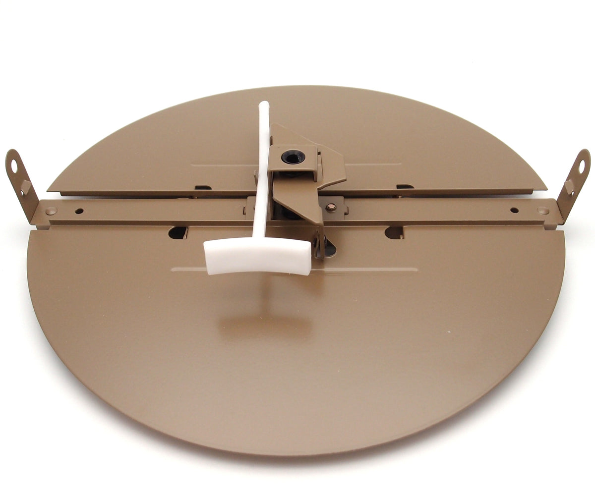 10&quot; BUTTERFLY DAMPER - For T-Bar, Drop Ceiling Grilles, Lay in Diffusers of 24x24 (10&quot; round duct opening)
