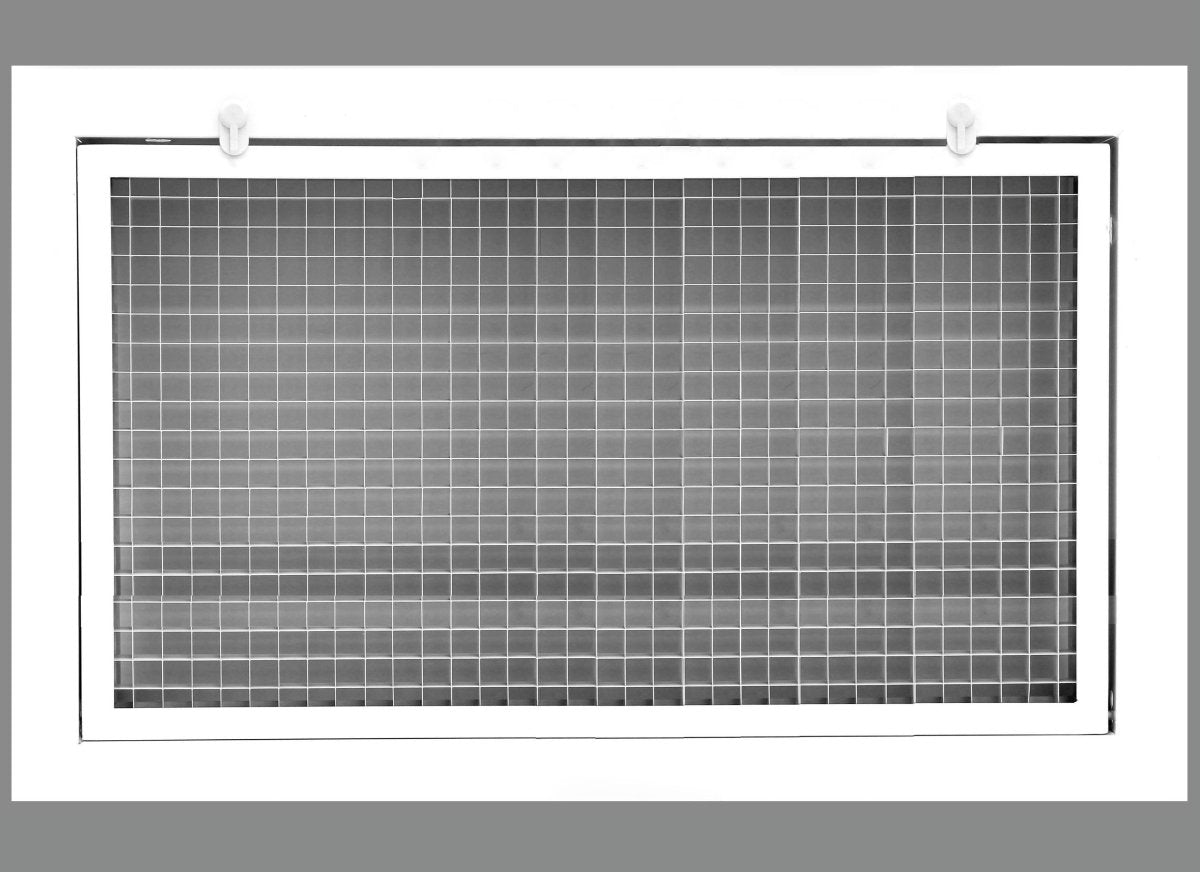 24" x 12" Cube Core Eggcrate Return Air Filter Grille for 1" Filter - HVAC PremiumCRFG2412