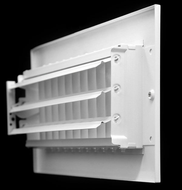 Grille De Ventilation Réglable 35,6x15,2 Cm - Débit D'air élevé, Pour Mur Ou Plafond