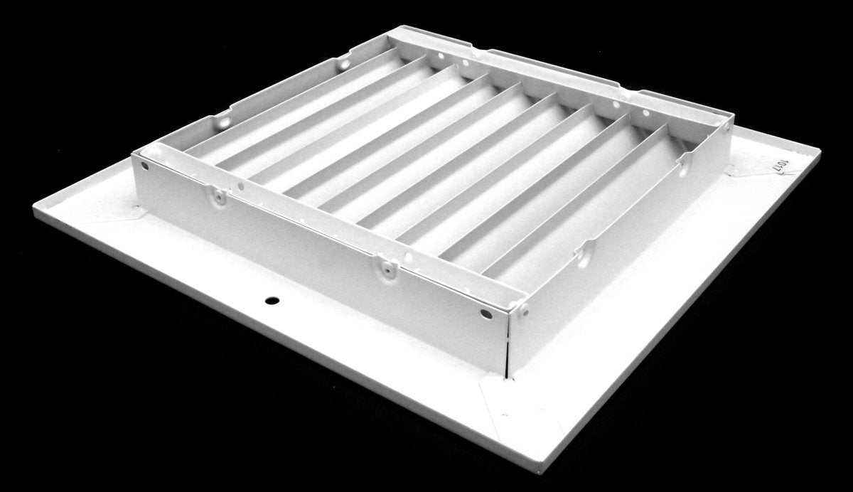 6" x 6" Steel Fixed Bar Return Grille - Sidewall and Ceiling - HVAC PremiumRG66Steel FBA