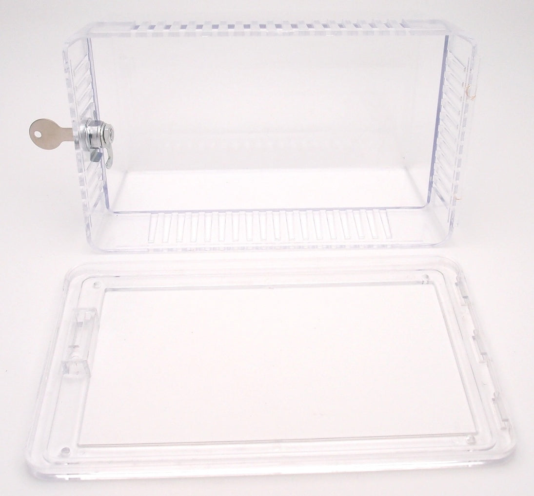 Clear Plastic Designer Thermostat Cover- Solid and Ring Bases - 7-1/16&quot; x 4-1/8&quot;