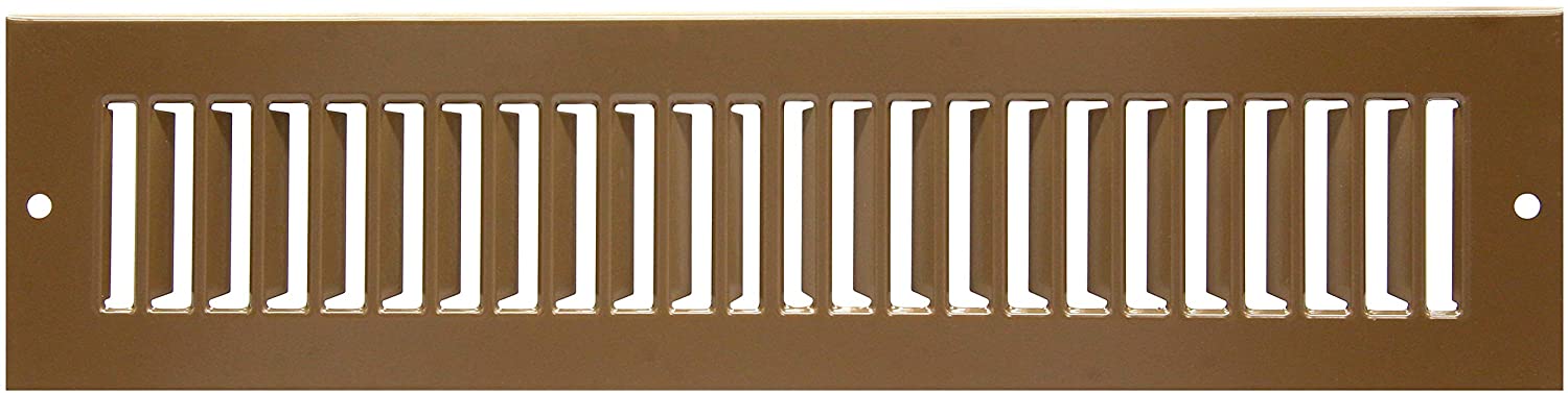 4" X 8" Toe Space Grille - HVAC Vent Cover - Brown