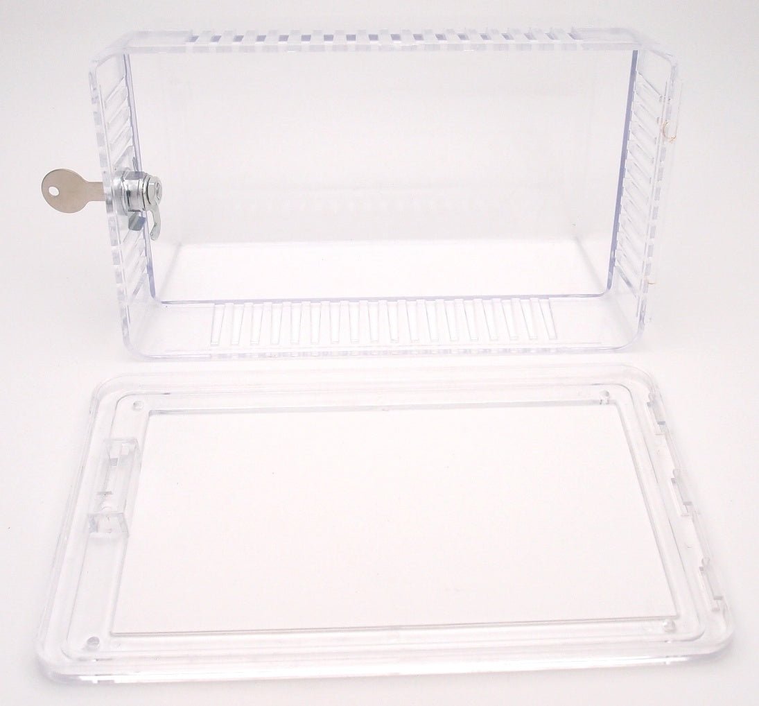 Clear Plastic Designer Thermostat Cover - Solid and Ring Bases - 7 - 1/16" W x 4 - 1/8" H x2 1/8"D - HVAC PremiumF29 - 0231