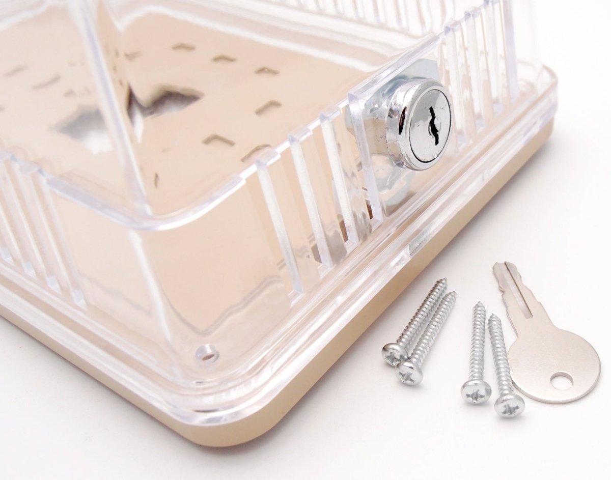 Clear Plastic Designer Thermostat Cover - Solid and Ring Bases - 7 - 1/16" W x 4 - 1/8" H x2 1/8"D - HVAC PremiumF29 - 0231