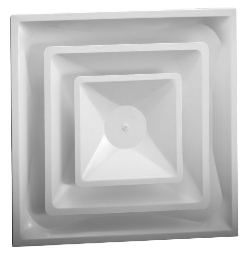 Drop Ceiling HVAC Supply Grille - For T - Bar Lay - In - 2 Coned - 24" x 24" - For 12" Vent Connection - HVAC PremiumGRD2C12 FBA