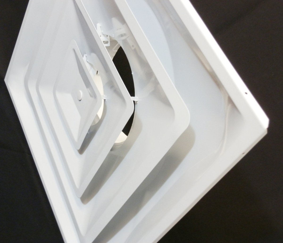 Drop Ceiling HVAC Supply Grille - For T - Bar Lay - In - 2 Coned - 24" x 24" - For 12" Vent Connection - HVAC PremiumGRD2C12 FBA