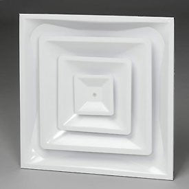 Drop Ceiling HVAC Supply Grille - For T - Bar Lay - In - 3 Coned - 24" x 24" - For 8" Vent Connection - HVAC PremiumGRDC8 FBA