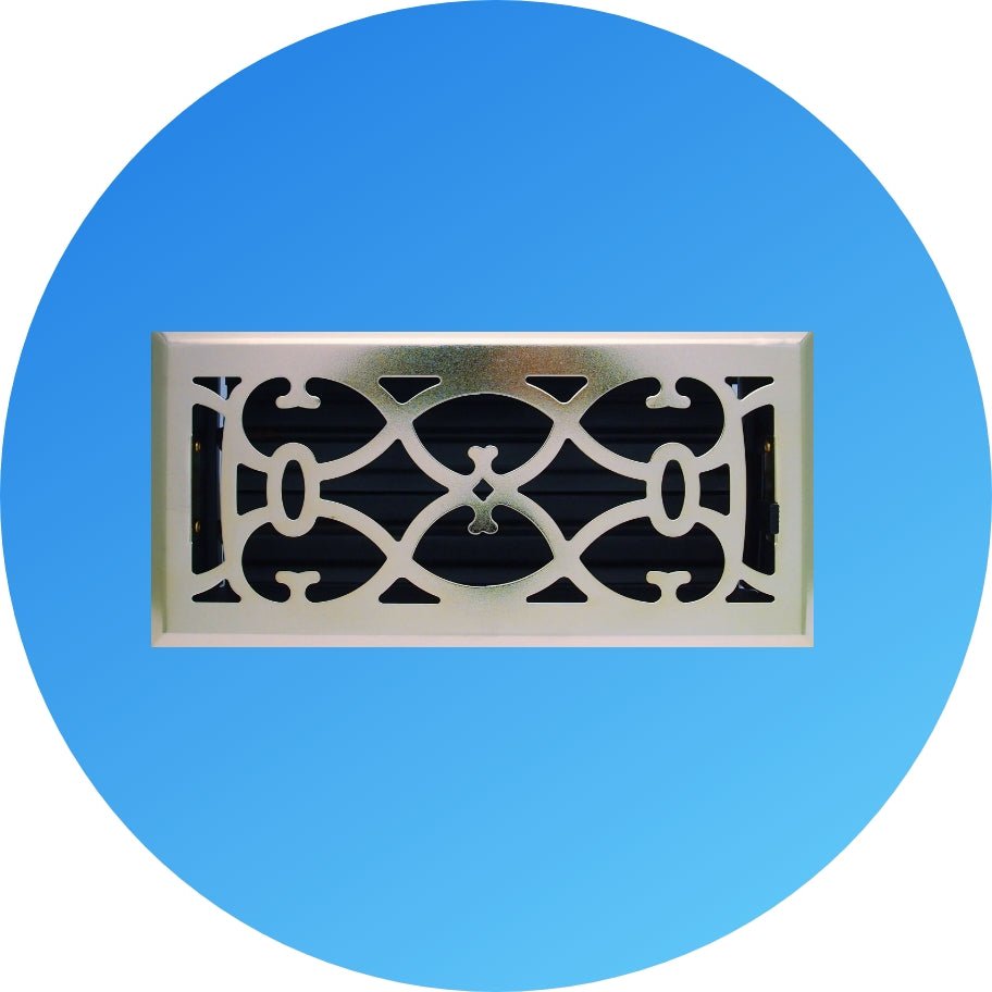 Floor Victorian Contempo  - Brass Plated - HVAC Premium