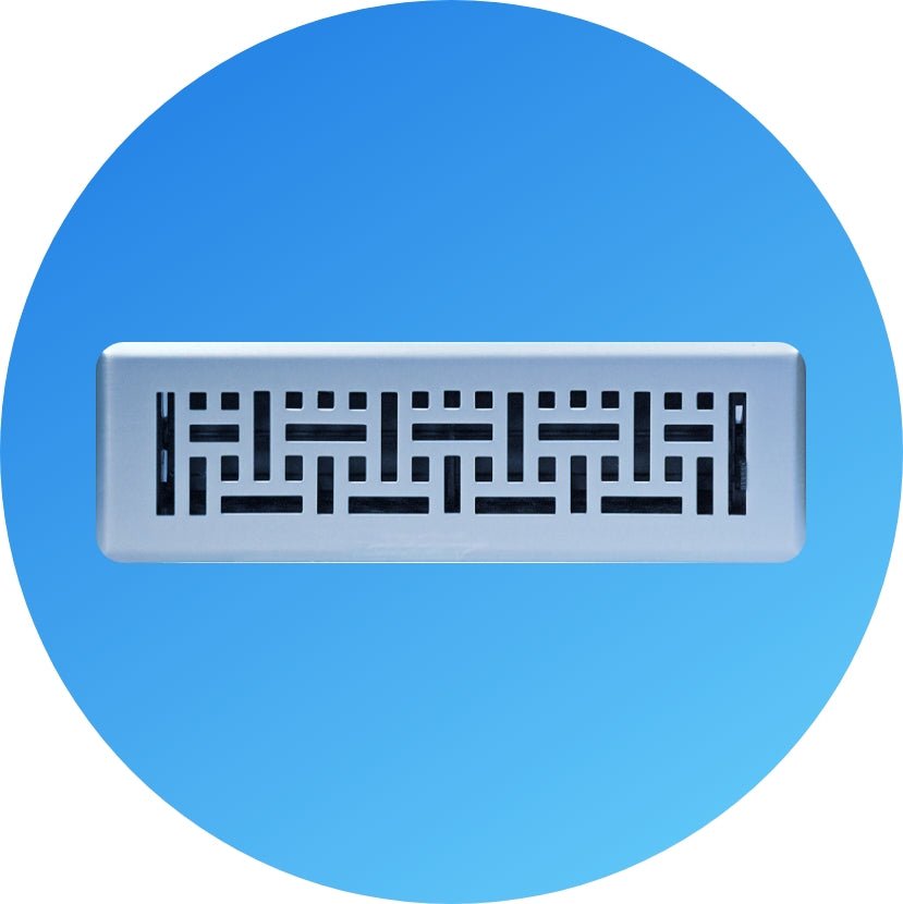 Floor Victorian Satin Nickel - HVAC Premium