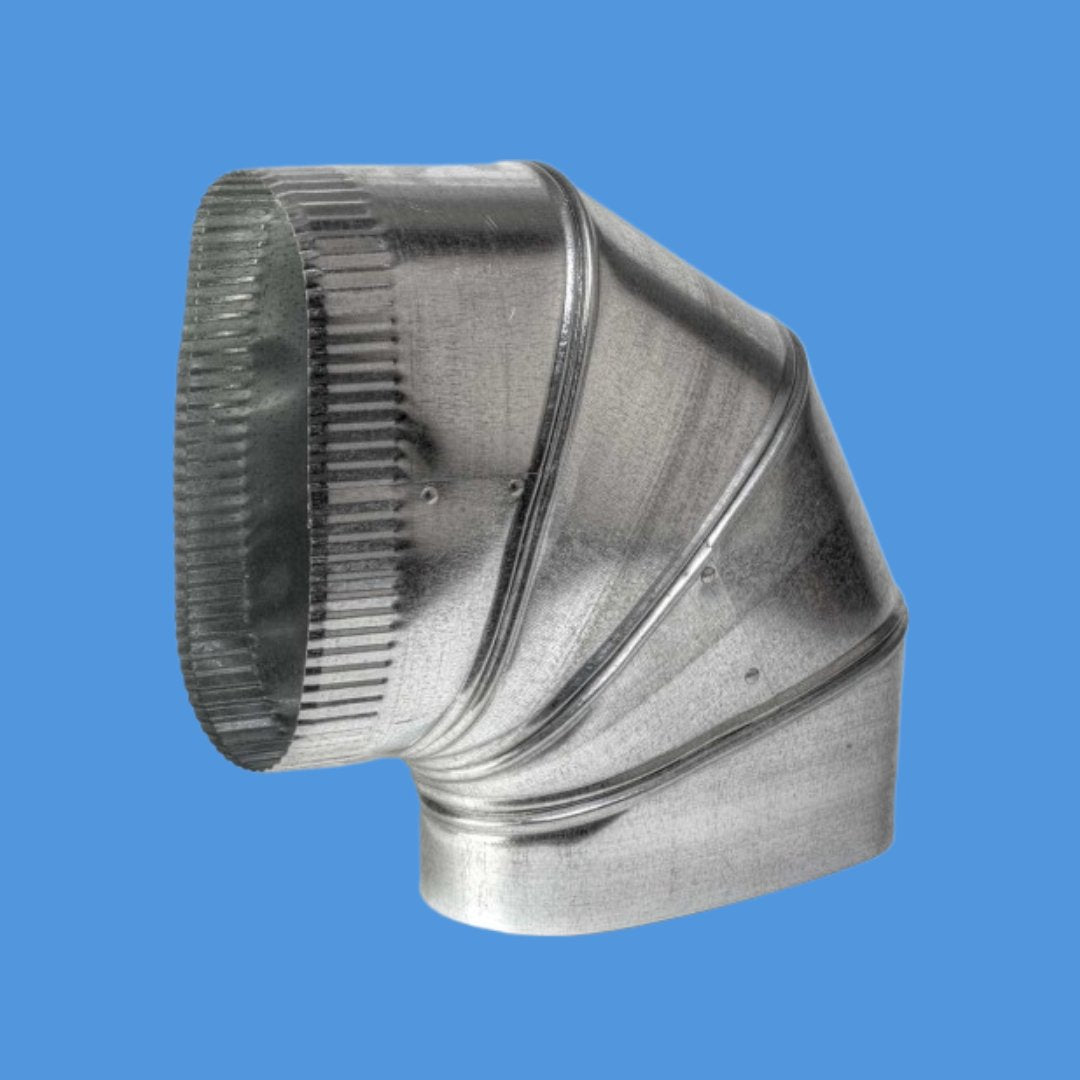 Sheet Metal / Oval Flat 90-Degree Elbow - HVAC Premium