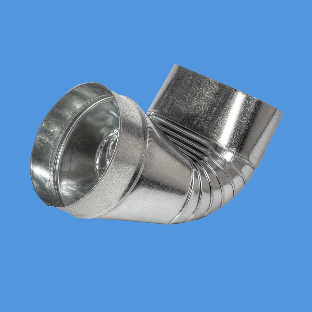 Sheet Metal / Oval to Round 90-Degree Boot - HVAC Premium