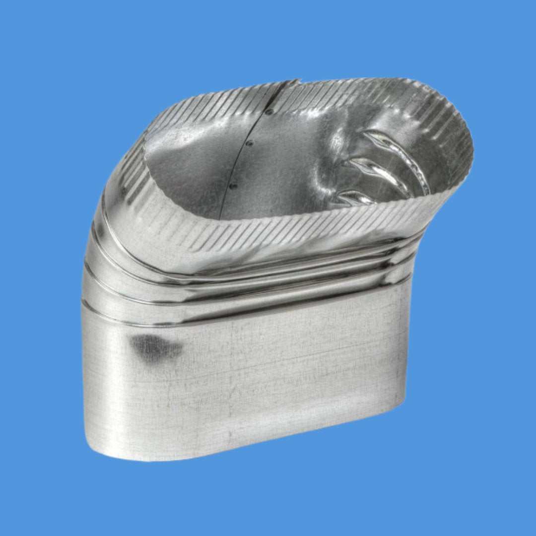 Sheet Metal /Oval Vertical 45-Degree Elbow - HVAC Premium