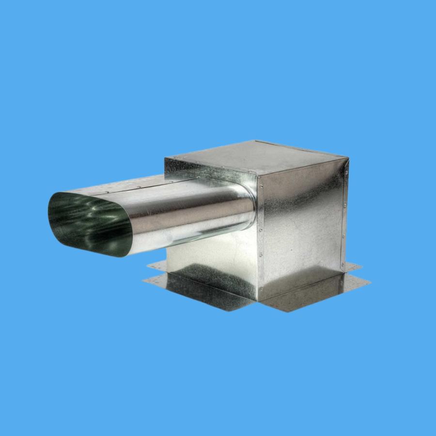 Sheet Metal / Side Oval Ceiling Box - HVAC Premium