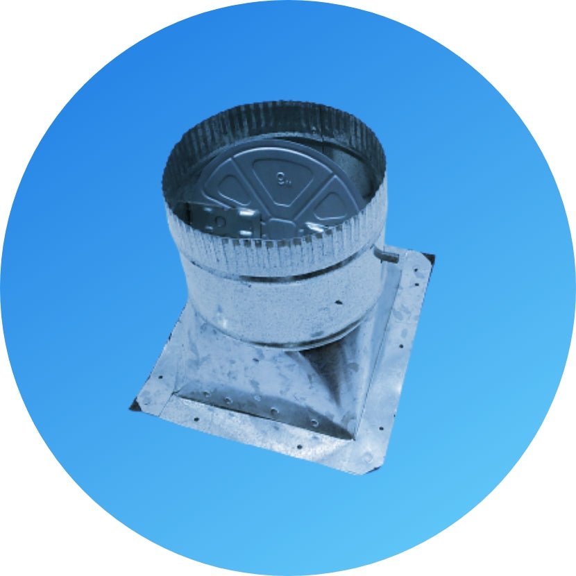Sheet Metal / Stick On Side Take Off w Damper - HVAC Premium