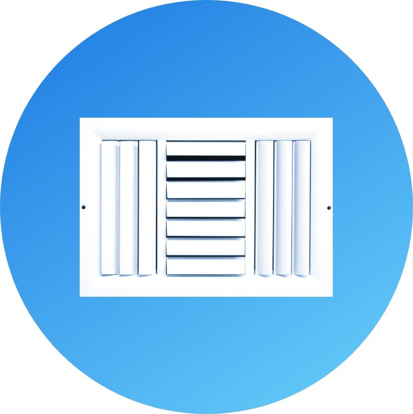 Supply / Aluminum Adjustable Curved Blade - HVAC Premium