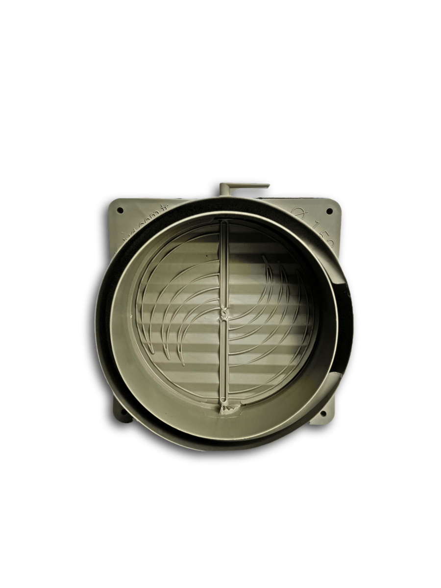 10" Inch Collar Duct Connector with Shutter for Flexible Aluminum Hose, Adjustable Flap, HVAC Ventilation Fitting, Easy Installation - HVAC Premium10CLRDUCT