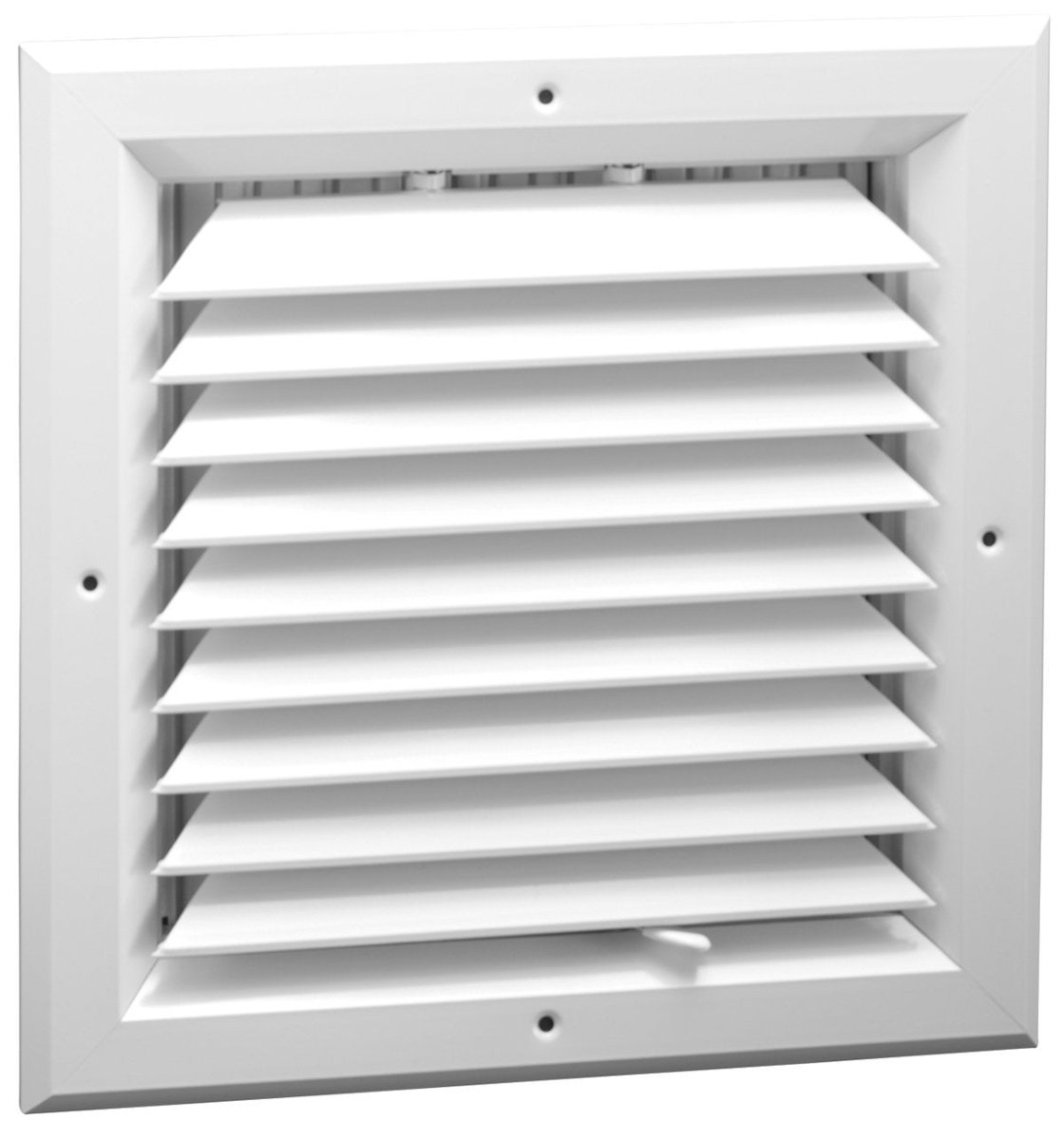 10&quot; x 10&quot; [Duct Opening] Ceiling Supply Diffuser Vent Cover – 1-Way Airflow with Full Aluminum Frame, Back Blades &amp; Opposing Blade Lever Damper [Outer Size: 13&quot; x 13&quot;]