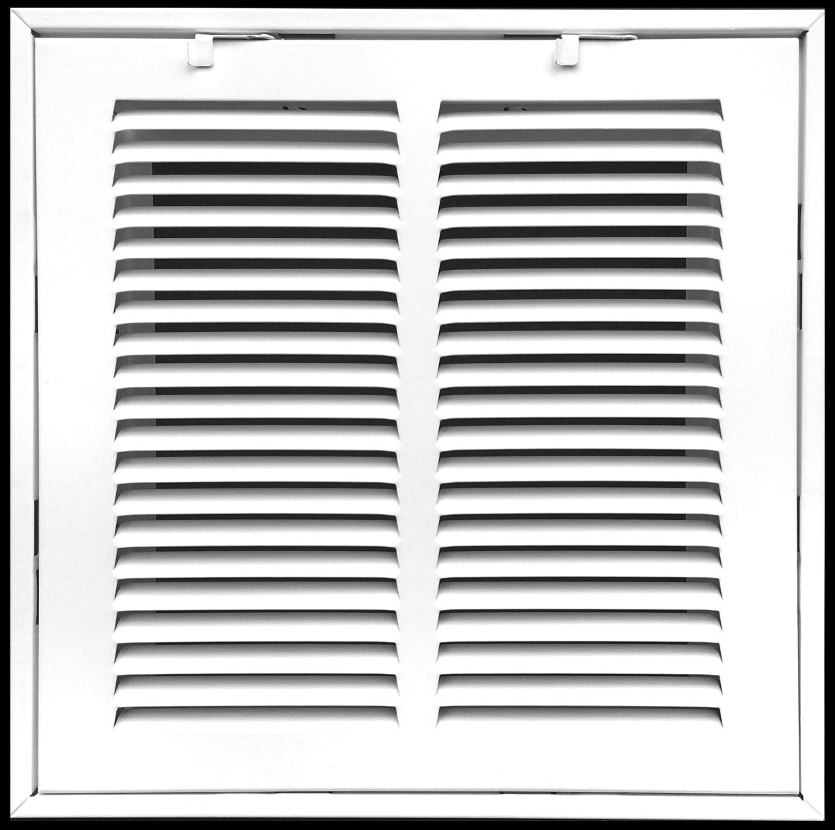 10" X 10" Steel Return Air Filter Grille for 1" Filter - Fixed Hinged - [Outer Dimensions: 12 5/8" X 12 5/8"] - HVAC Premium190 10X10 FBA