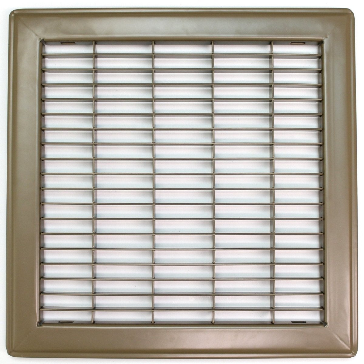 10" X 14" or 14" X 10" Heavy Duty Floor Grille - Fixed Blades Air Grille - Brown [Outer Dimensions: 11.75 X 15.75] - HVAC PremiumMFFG1014 - 1