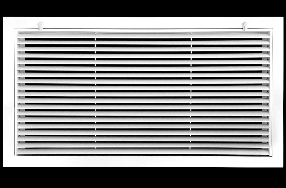 10" X 20" ALUMINUM RETURN FILTER GRILLE FOR 1" FILTER - EASY AIRFLOW - LINEAR BAR GRILLES - HVAC PremiumRFG1020AL