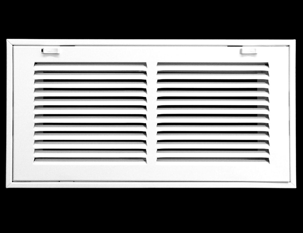 10" X 6" Steel Return Air Filter Grille for 1" Filter - Removable Frame - [Outer Dimensions: 12 5/8" X 8 5/8"] - HVAC Premium190RF 10X06 FBA
