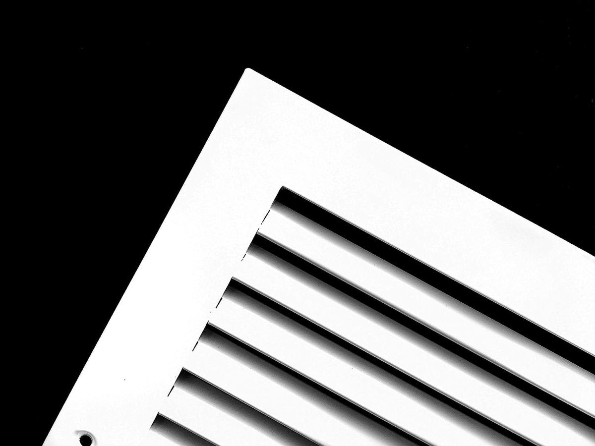 10&quot;W X 24&quot;H [Duct Opening] ALUMINUM RETURN GRILLE - EASY AIR FLOW - LINEAR BAR GRILLES [OUTER DIMENSIONS: 11.875&quot;W X 25.875&quot;H] - HVAC PremiumRG1024AL