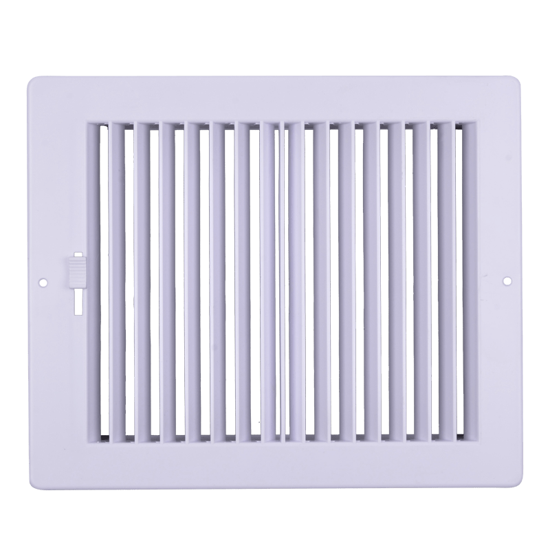 10"W X 4"H [Duct Opening] Never Rust Plastic 2 - Way - Vertical Air Supply Register - HVAC Vent Duct Grille - Off White [Outer Dimensions: 11.75"W X 5.75"H] - HVAC PremiumPL104W2