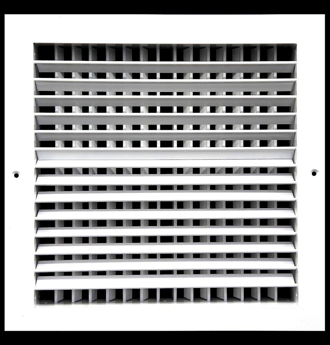 10&quot;W X 8&quot;H [Duct Opening] Aluminum Double Deflection Adjustable Air Supply HVAC Diffuser - [Outer Dimensions: 11.6&quot;W X 9.6&quot;H] - HVAC PremiumDDAG - A - 108