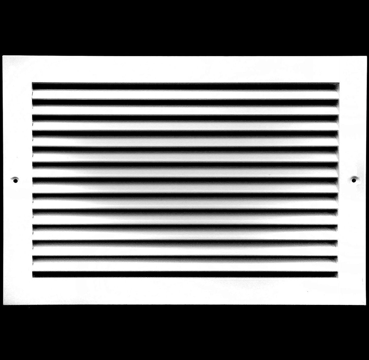 10"W X 8"H [Duct Opening] ALUMINUM RETURN GRILLE - EASY AIR FLOW - LINEAR BAR GRILLES [OUTER DIMENSIONS: 11.875"W X 9.875"H] - HVAC PremiumRG108AL