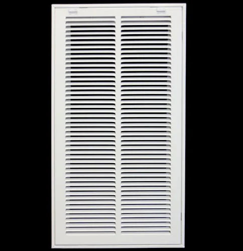 12&quot; X 20&quot; Return Air Filter Grille - Filter Included - Easy Plastic Tabs for Removable Face/Door