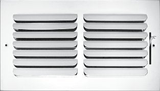 12"w X 6"h [Duct Opening] 1-Way Fixed Curved Blade Air Supply Diffuser Register Vent Cover Grille [Outer Dimensions: 11.75"W X 7.75"H] (Copy)