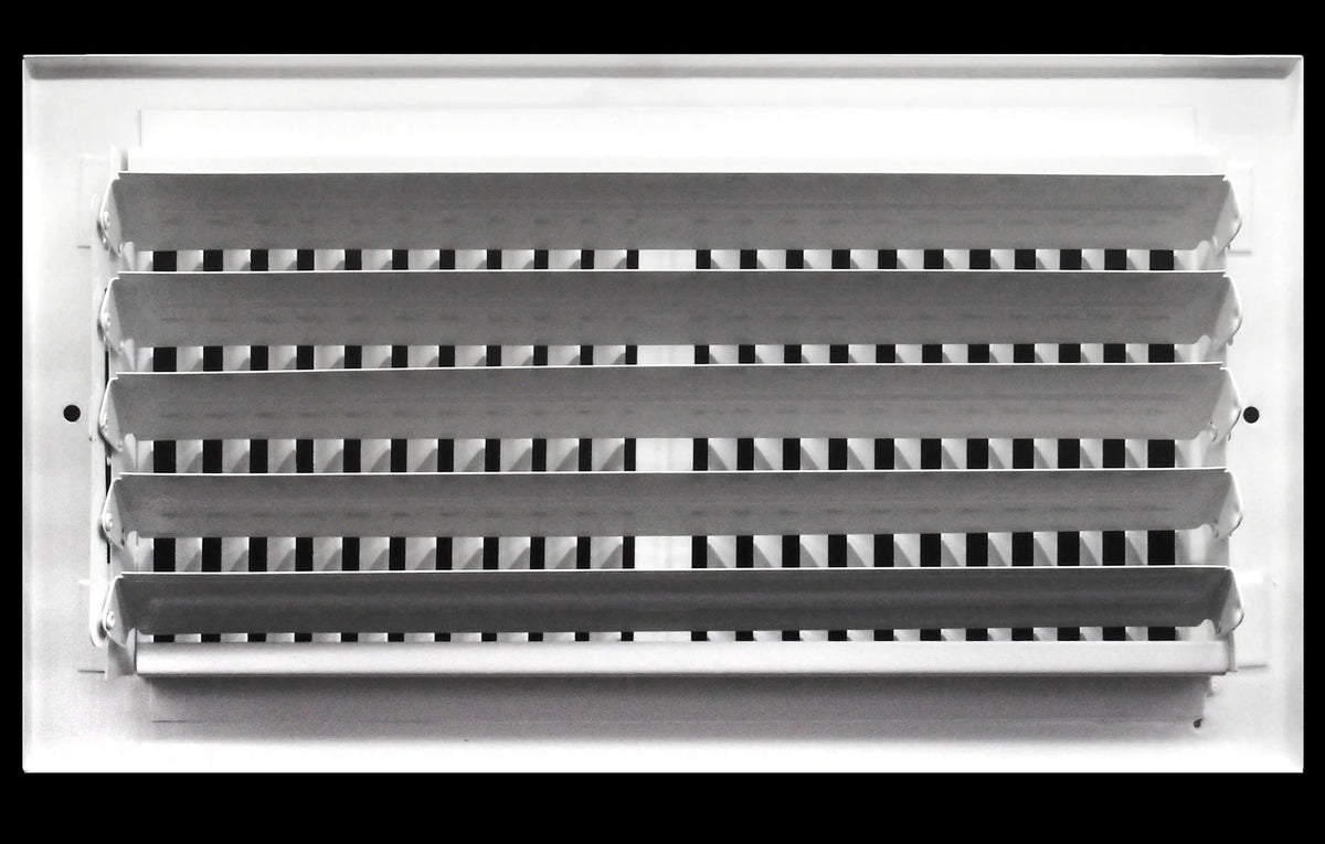 18&quot; X 6&quot; 2-Way Vertical AIR SUPPLY GRILLE - DUCT COVER &amp; DIFFUSER - Flat Stamped Face