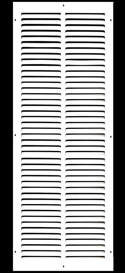 12&quot;W X 25&quot;H [Duct Opening] Steel Air Vent Return Grille - HVAC VENT DUCT COVER DIFFUSER - [Outer Dimensions: 13.75&quot;W X 26.75&quot;H] - HVAC Premium170 12x25