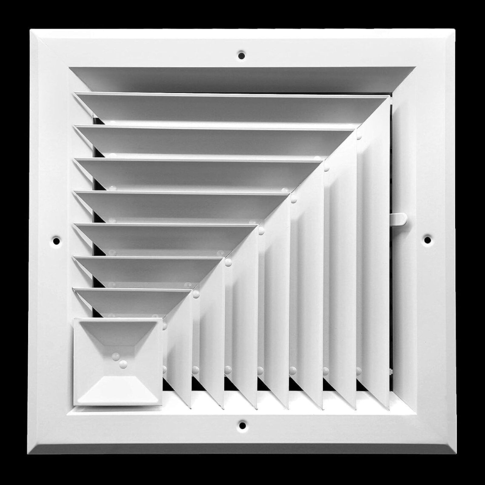 14" x 14" - Corner Direction Extruded Aluminum Ceiling Diffuser Square - HVAC Vent Cover - HVAC PremiumMFEASC14WC