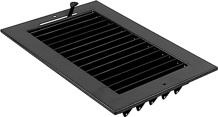 14&quot; X 6&quot; ADJUSTABLE AIR SUPPLY DIFFUSER - HVAC Vent Duct Cover Sidewall or Ceiling - HVAC PremiumCG - SV146 Black - HP