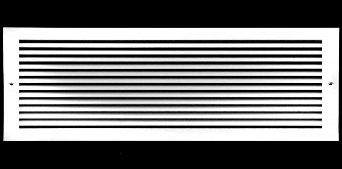 14"W X 8"H [Duct Opening] ALUMINUM RETURN GRILLE - EASY AIR FLOW - LINEAR BAR GRILLES [OUTER DIMENSIONS: 15.875"W X 9.875"H] - HVAC PremiumRG148AL